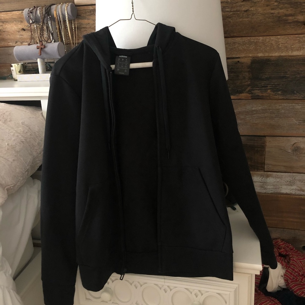 Adidas Black Zip Hoodie